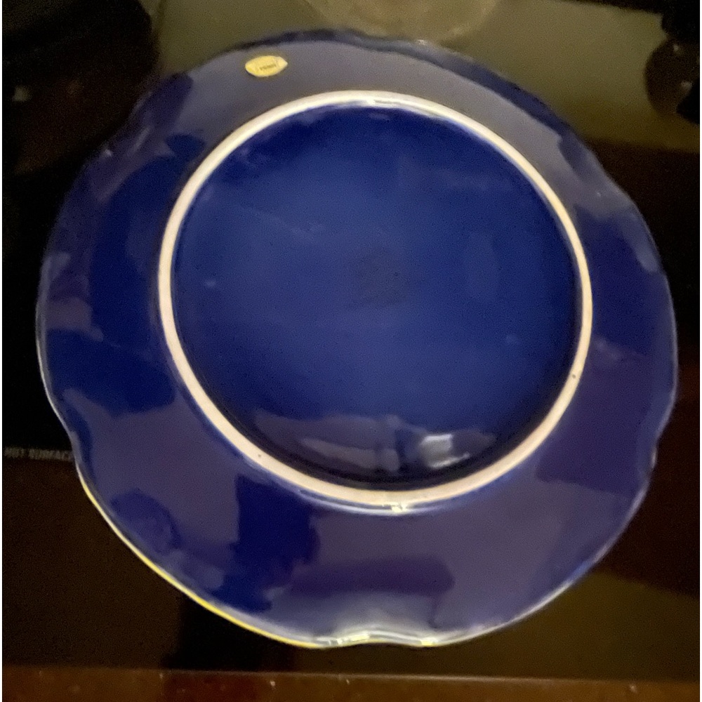 Vintage Rare 1992 Majolica Hand Painted Platter Exclusively for Seymour Mann Inc - Picture 4 of 6